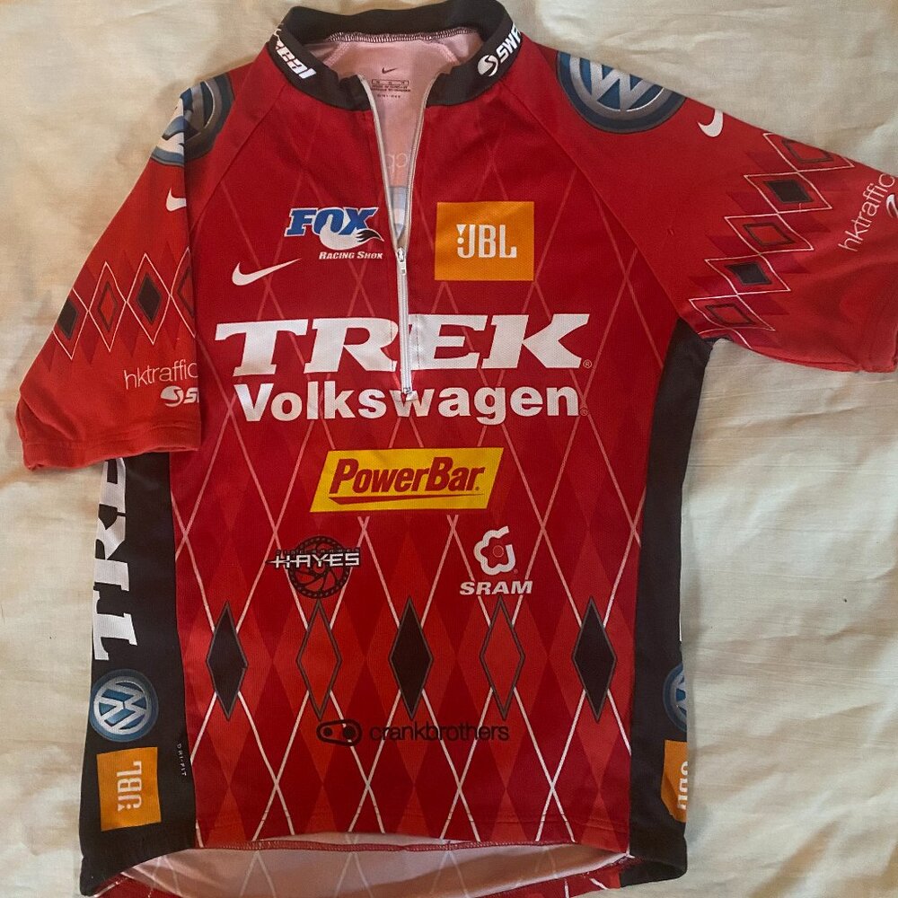 NIKE DRI-FIT BIKE RACING SHORT SLEEVE JERSEY 1/4 ZIP sz M